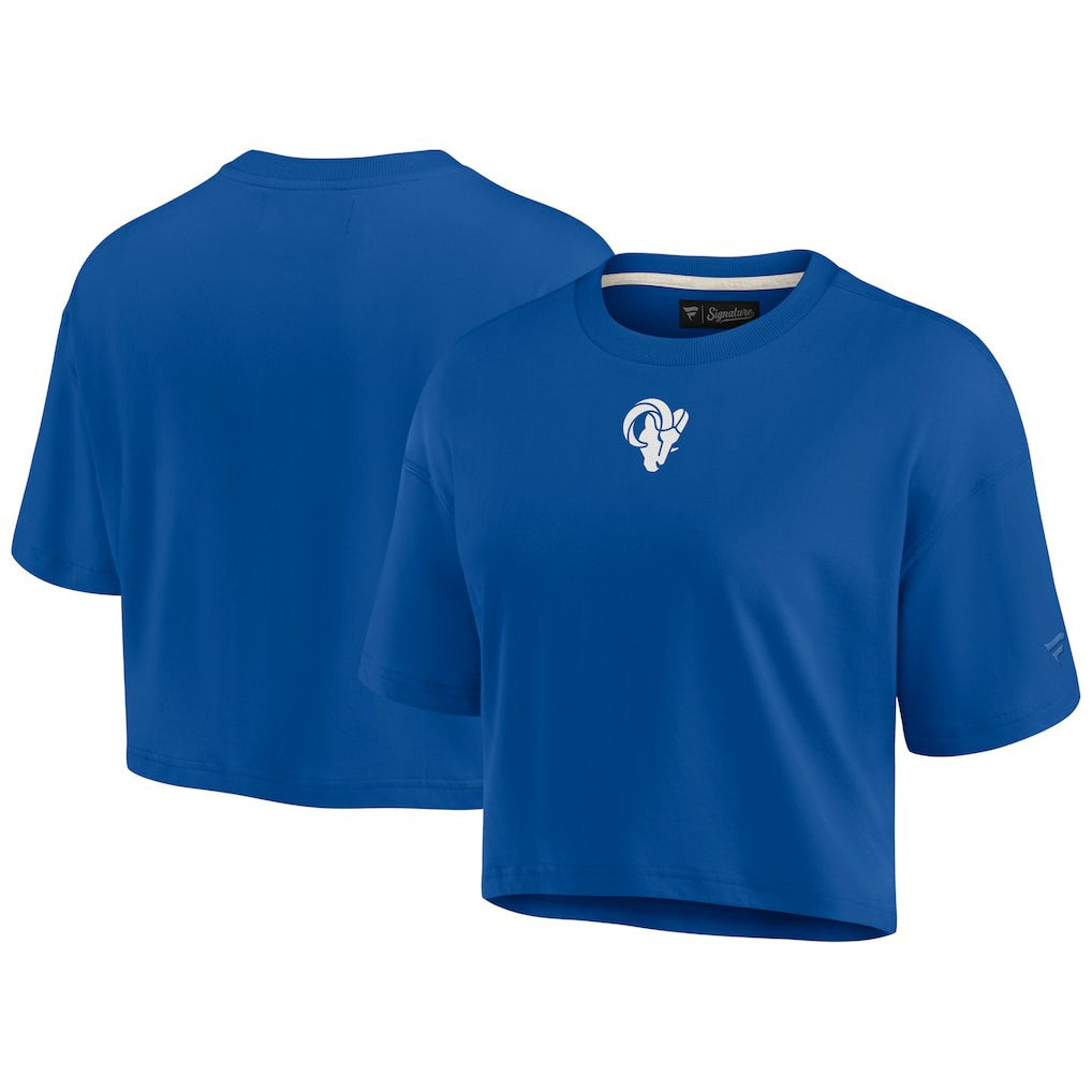 Women's Elements Super Soft Boxy Cropped T-Shirt - Los Angeles Rams