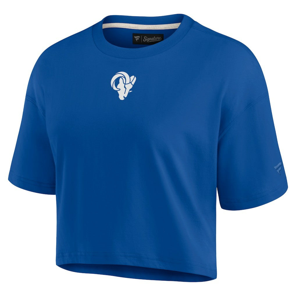 Women's Elements Super Soft Boxy Cropped T-Shirt - Los Angeles Rams