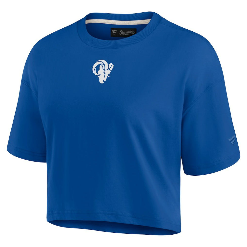 Women's Elements Super Soft Boxy Cropped T-Shirt - Los Angeles Rams