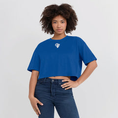 Women's Elements Super Soft Boxy Cropped T-Shirt - Los Angeles Rams
