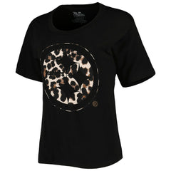 T.J. Watt  Majestic Threads Women's Leopard Player Name & Number T-Shirt - Pittsburgh Steelers