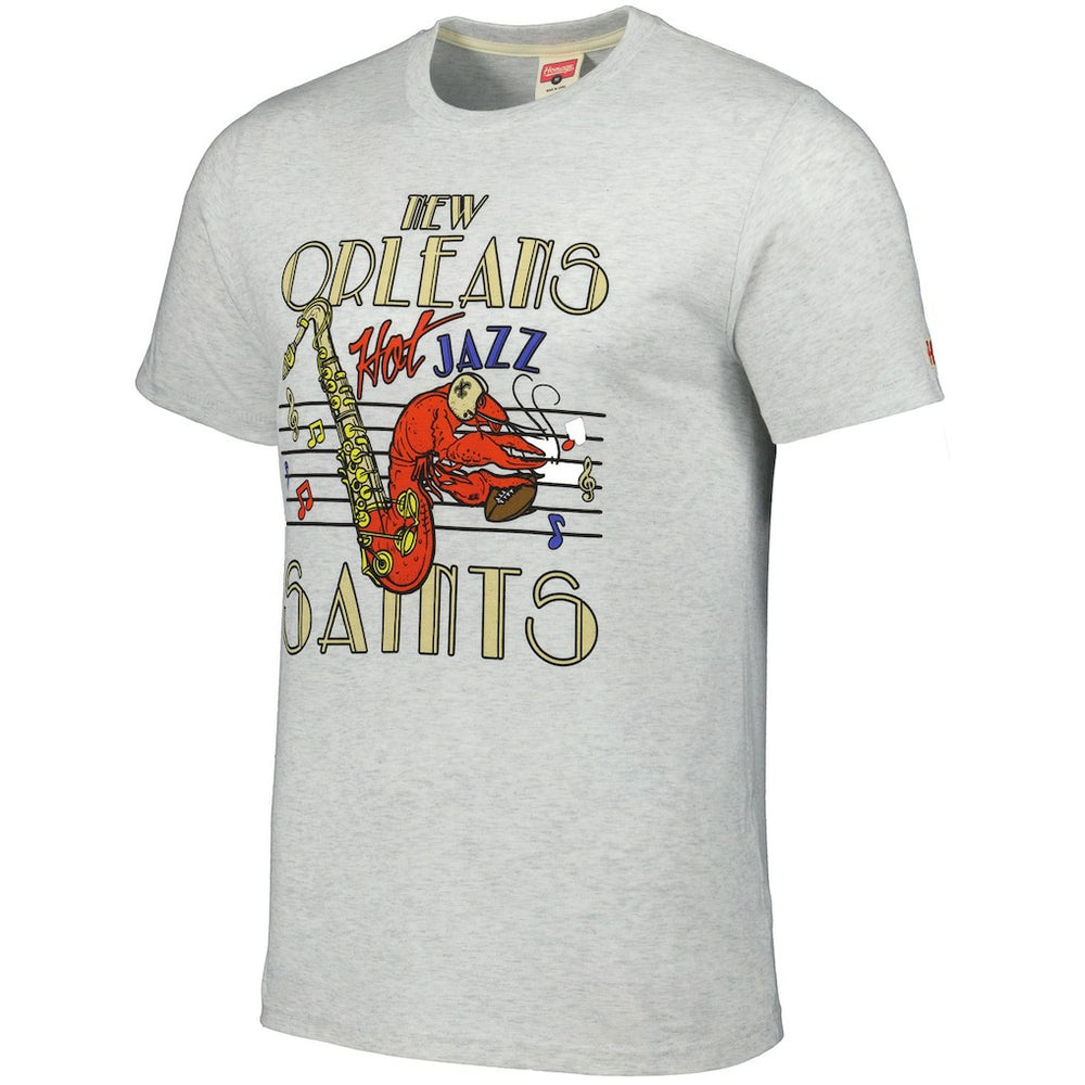 Homage Jazz Hyper Local Tri-Blend T-Shirt - New Orleans Saints