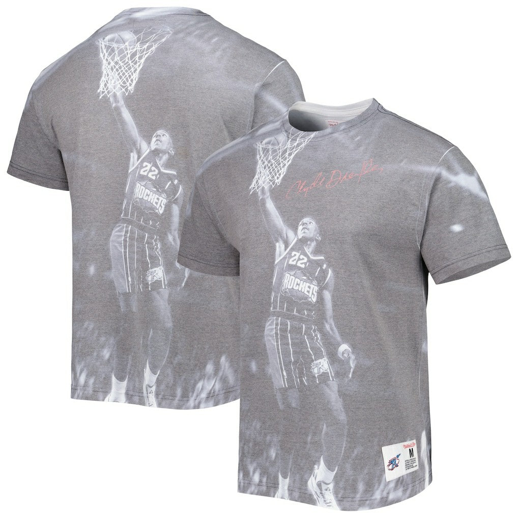 NBA Clyde Drexler Houston Rockets Above The Rim T-Shirt