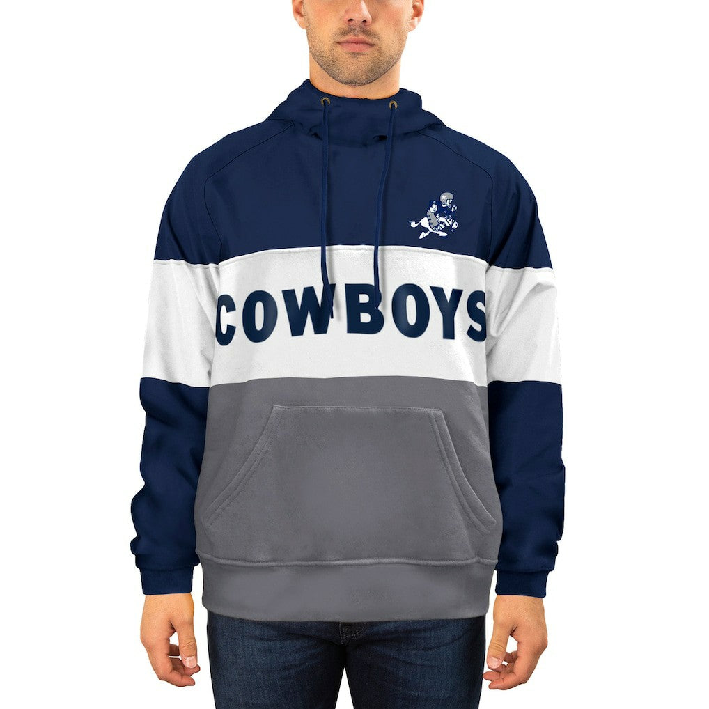 Fleece Retro Joe Pullover Hoodie - Dallas Cowboys