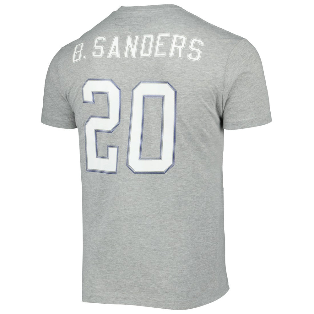 Barry Sanders  Retired Player Logo Name & Number T-Shirt - Detroit Lions