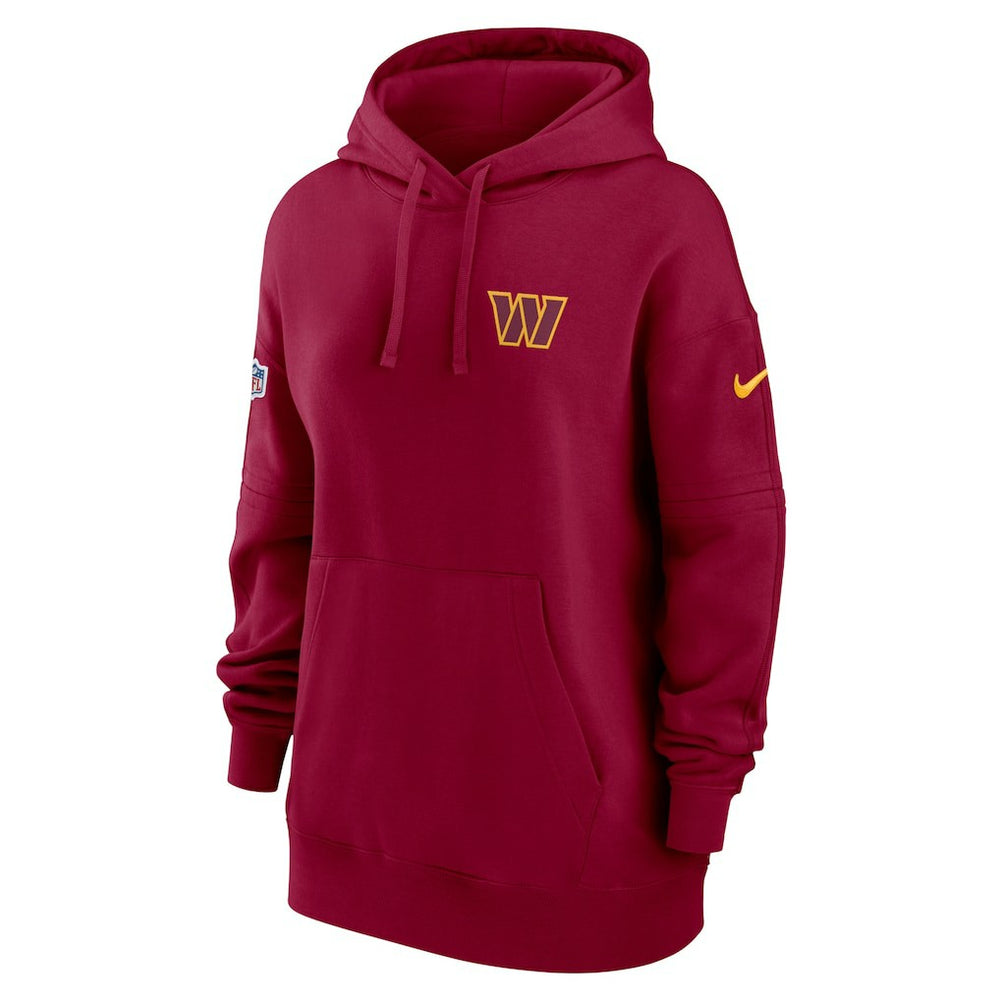 Women's 2023 Sideline Club Fleece Pullover Hoodie - Washington Commanders