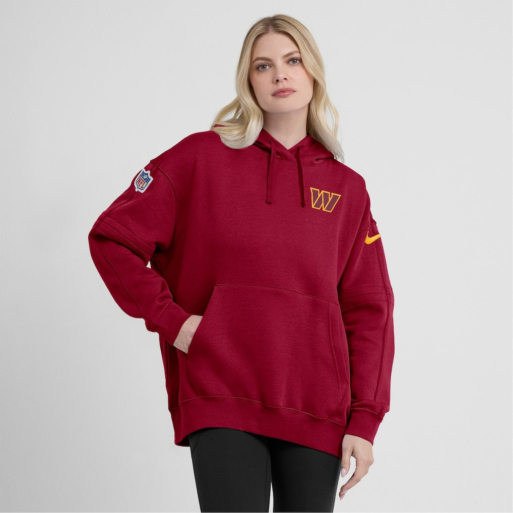Women's 2023 Sideline Club Fleece Pullover Hoodie - Washington Commanders