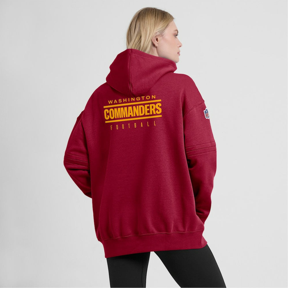 Women's 2023 Sideline Club Fleece Pullover Hoodie - Washington Commanders
