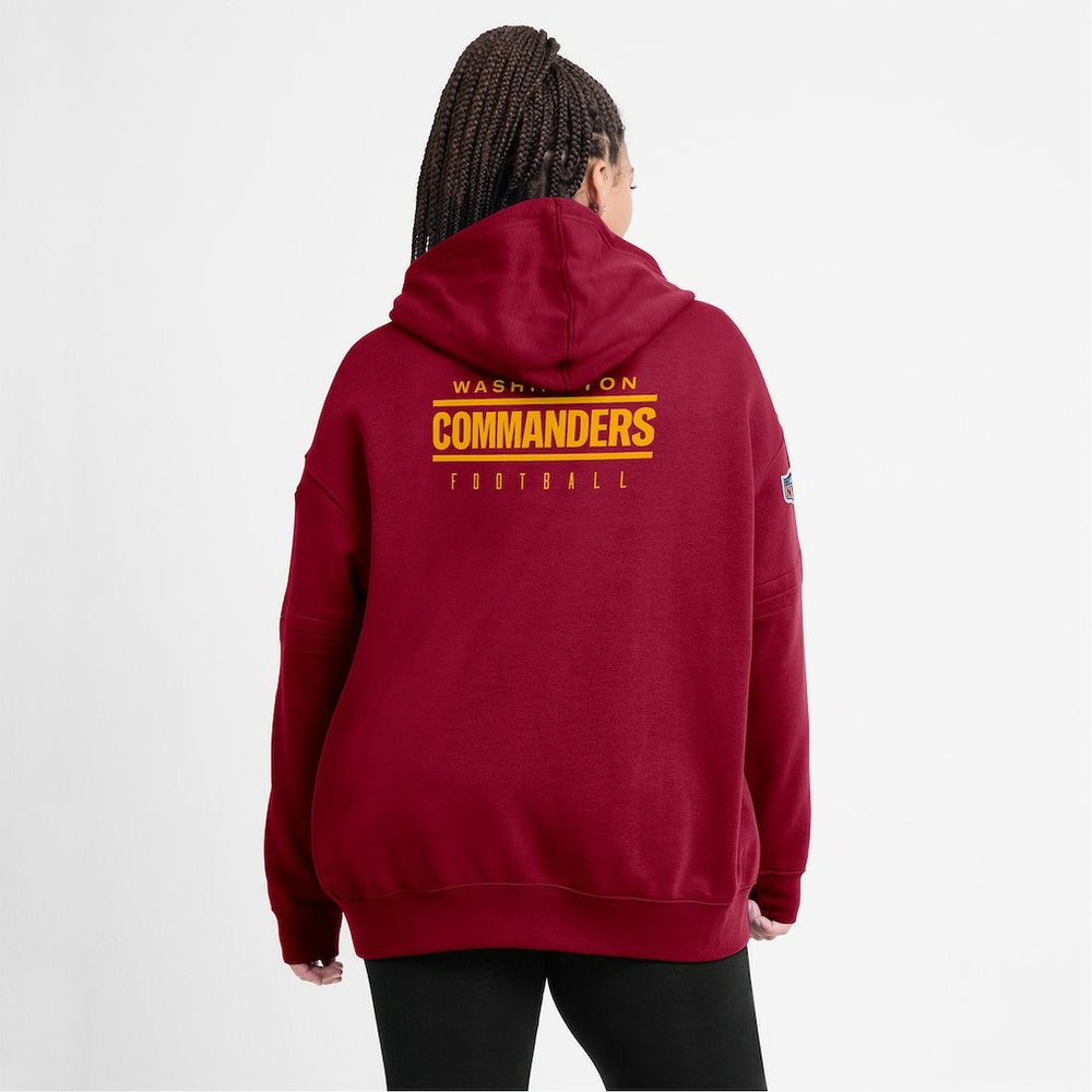 Women's 2023 Sideline Club Fleece Pullover Hoodie - Washington Commanders