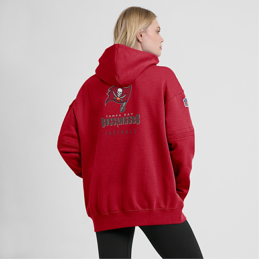 Women's 2023 Sideline Club Fleece Pullover Hoodie - Tampa Bay Buccaneers