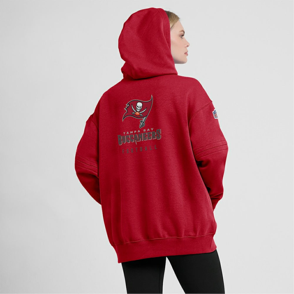 Women's 2023 Sideline Club Fleece Pullover Hoodie - Tampa Bay Buccaneers