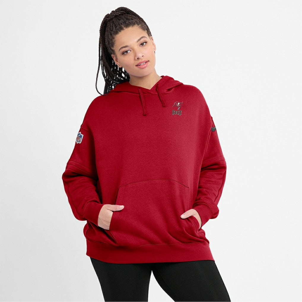 Women's 2023 Sideline Club Fleece Pullover Hoodie - Tampa Bay Buccaneers