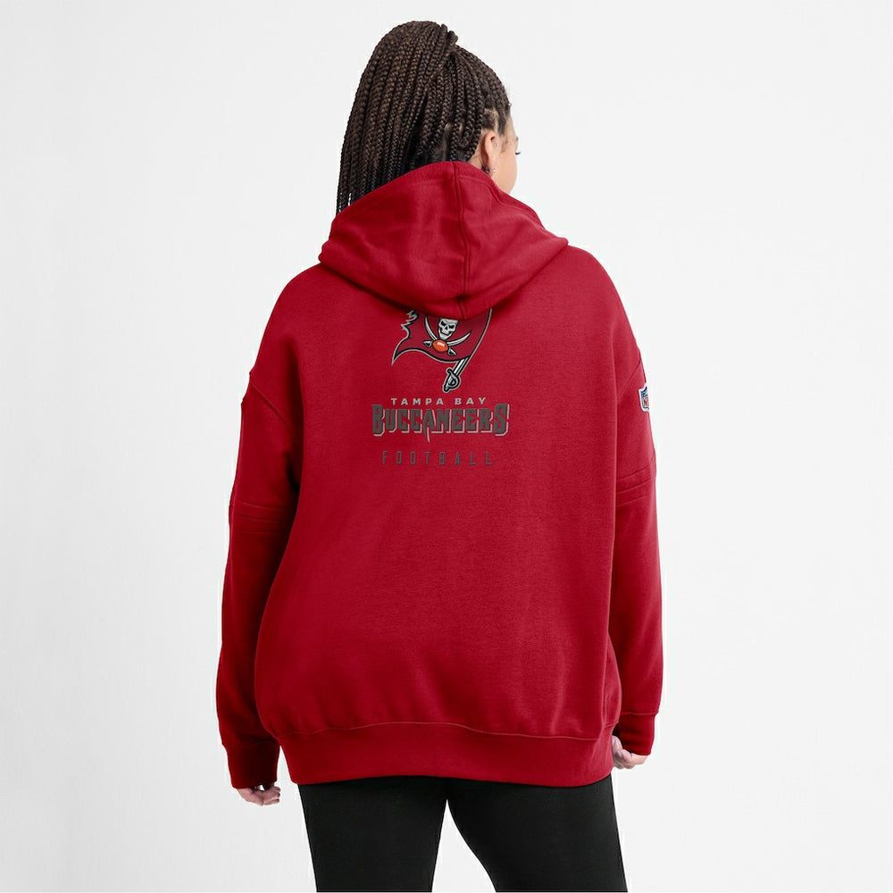 Women's 2023 Sideline Club Fleece Pullover Hoodie - Tampa Bay Buccaneers