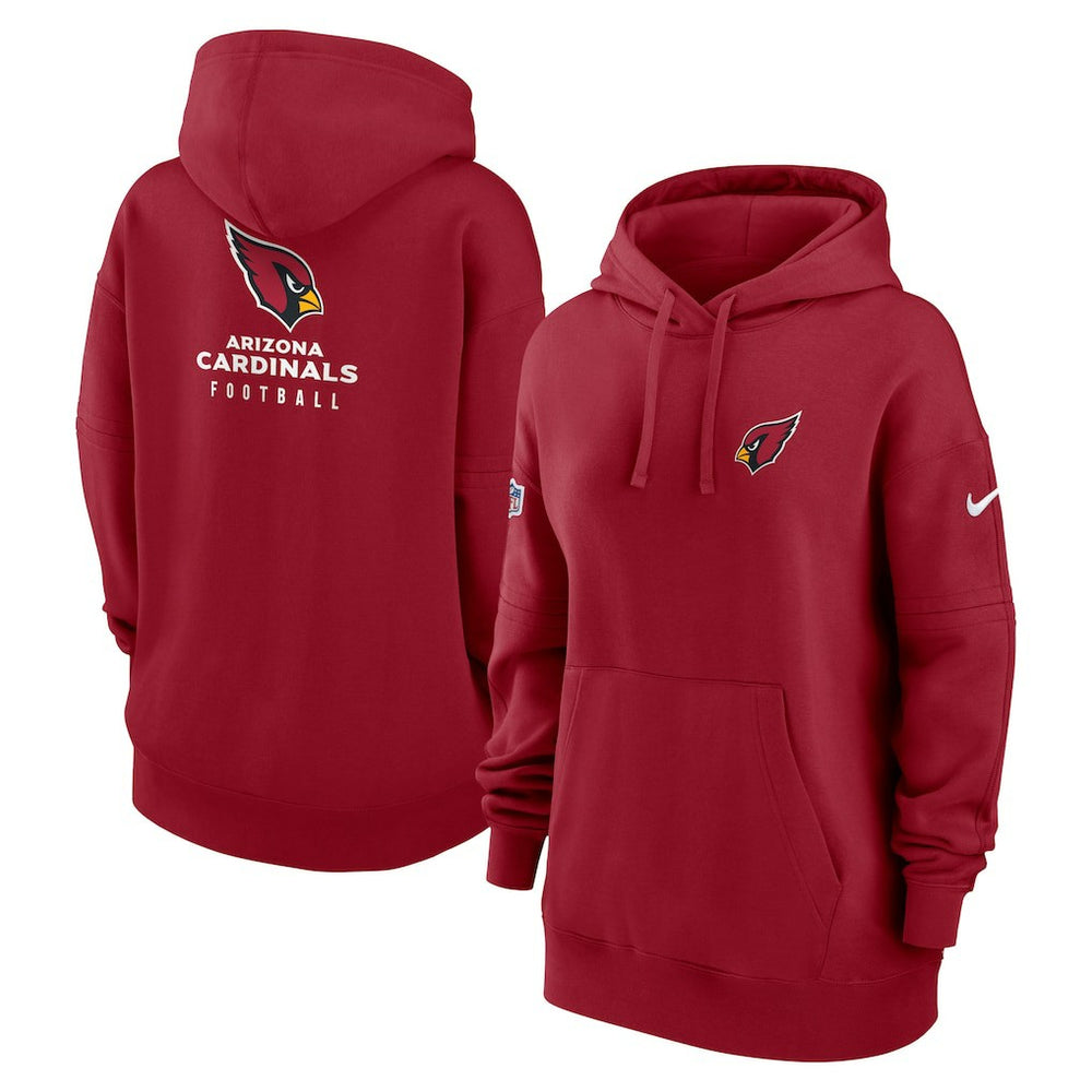 Women's 2023 Sideline Club Fleece Pullover Hoodie - Arizona Cardinals