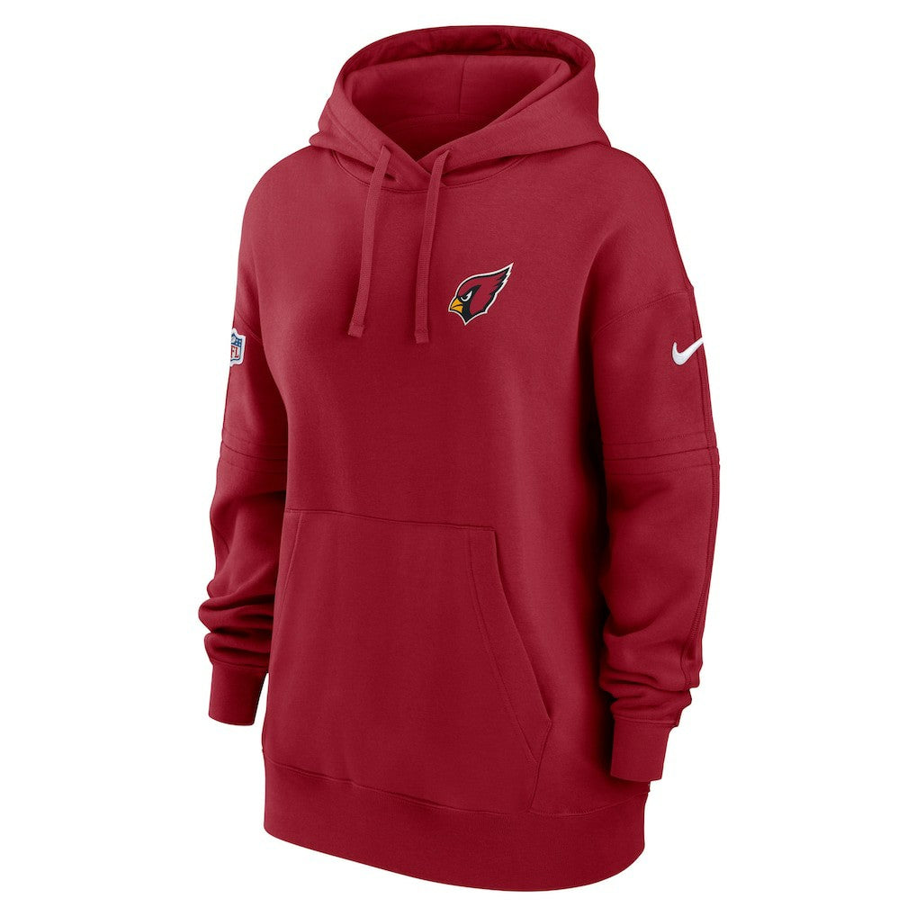 Women's 2023 Sideline Club Fleece Pullover Hoodie - Arizona Cardinals