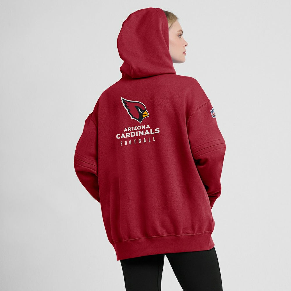 Women's 2023 Sideline Club Fleece Pullover Hoodie - Arizona Cardinals