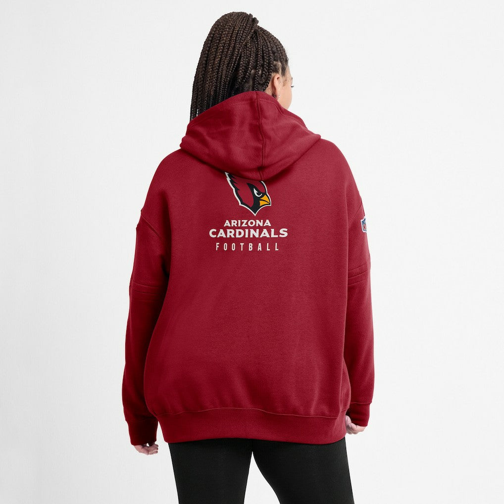 Women's 2023 Sideline Club Fleece Pullover Hoodie - Arizona Cardinals