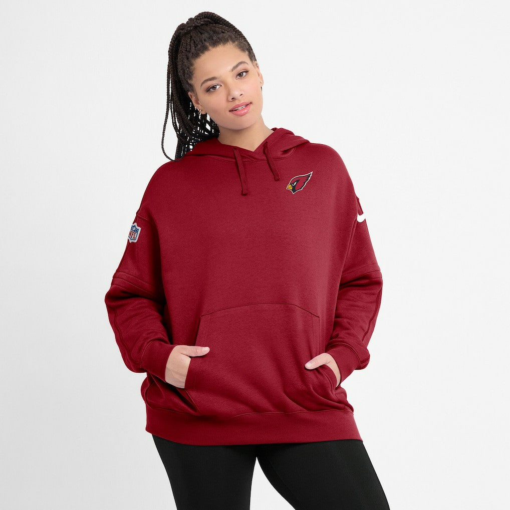 Women's 2023 Sideline Club Fleece Pullover Hoodie - Arizona Cardinals