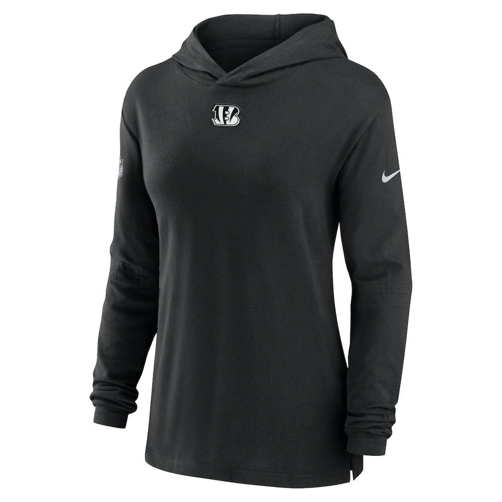 Women's Sideline Performance Long Sleeve Hoodie T-Shirt - Cincinnati Bengals