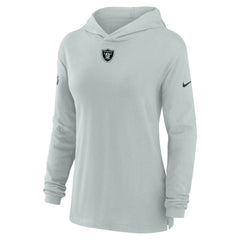Women's Sideline Performance Long Sleeve Hoodie T-Shirt - Las Vegas Raiders