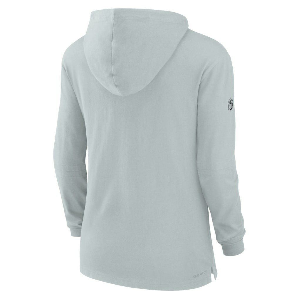 Women's Sideline Performance Long Sleeve Hoodie T-Shirt - Las Vegas Raiders