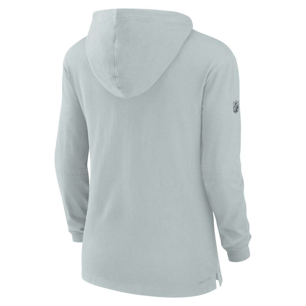 Women's Sideline Performance Long Sleeve Hoodie T-Shirt - Las Vegas Raiders