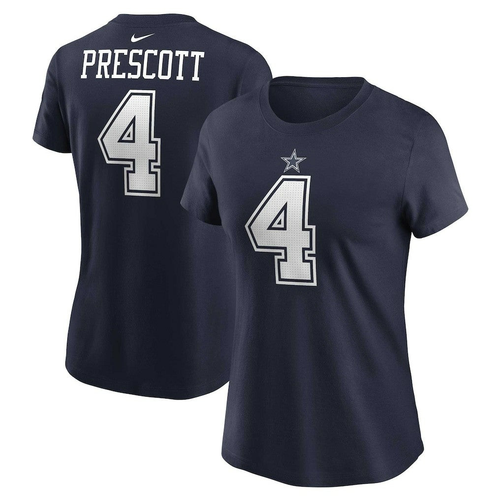 Dak Prescott  Women's Player Name & Number T-Shirt - Dallas Cowboys