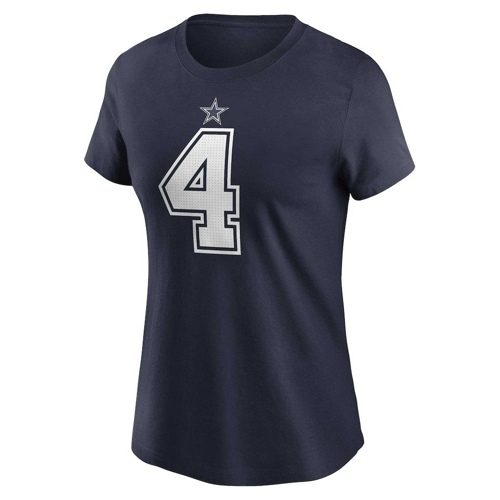 Dak Prescott  Women's Player Name & Number T-Shirt - Dallas Cowboys