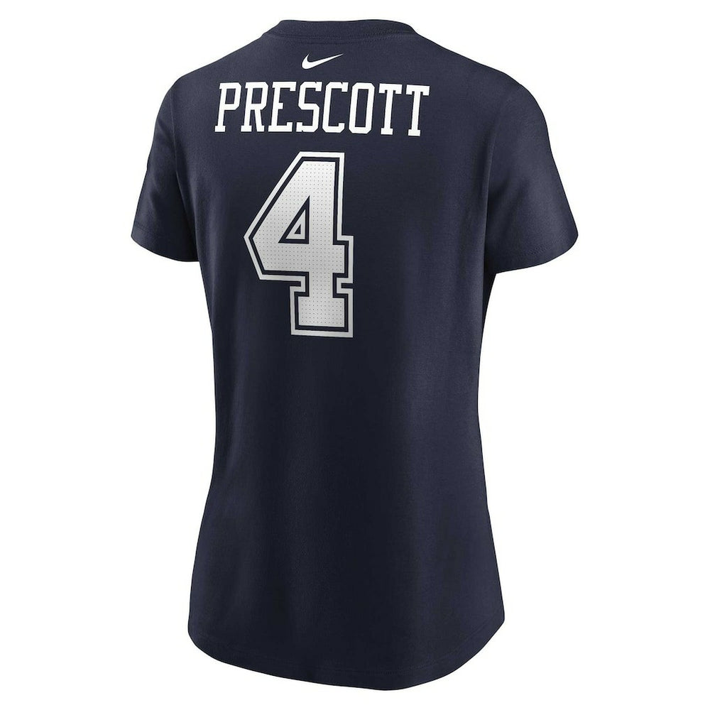 Dak Prescott  Women's Player Name & Number T-Shirt - Dallas Cowboys