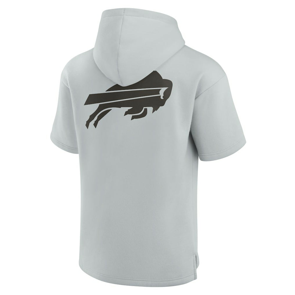 Unisex Elements Super Soft Fleece Short Sleeve Pullover Hoodie - Buffalo Bills