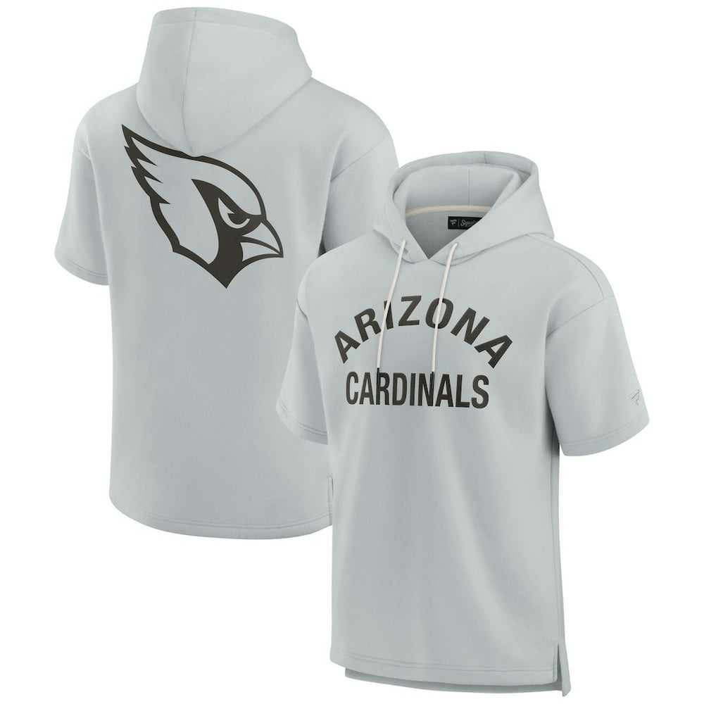 Unisex Elements Super Soft Fleece Short Sleeve Pullover Hoodie - Arizona Cardinals