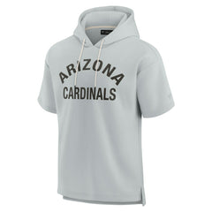 Unisex Elements Super Soft Fleece Short Sleeve Pullover Hoodie - Arizona Cardinals