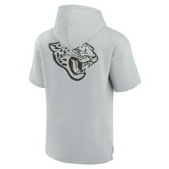Unisex Elements Super Soft Fleece Short Sleeve Pullover Hoodie - Jacksonville Jaguars
