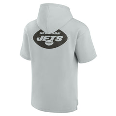 Unisex Elements Super Soft Fleece Short Sleeve Pullover Hoodie - New York Jets