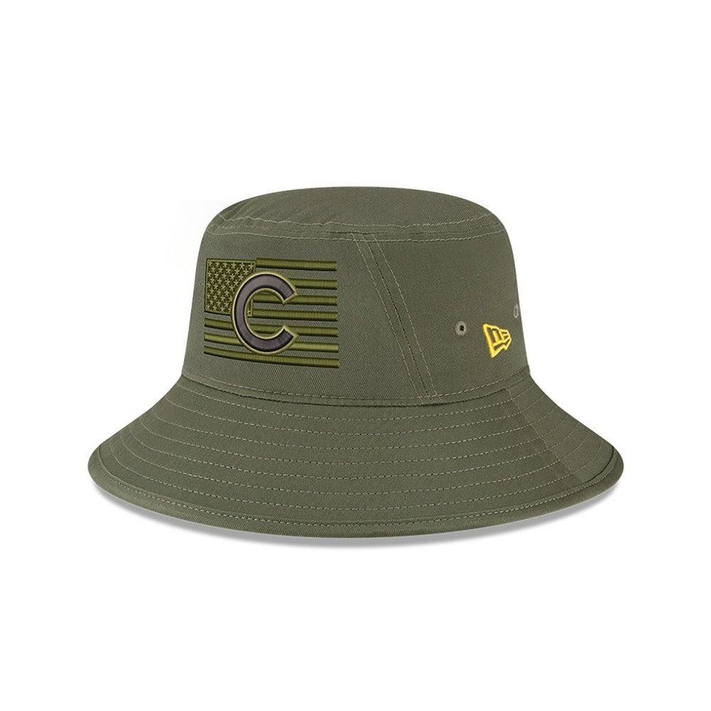 MLB Chicago Cubs New Era 2023 Armed Forces Day Bucket Hat