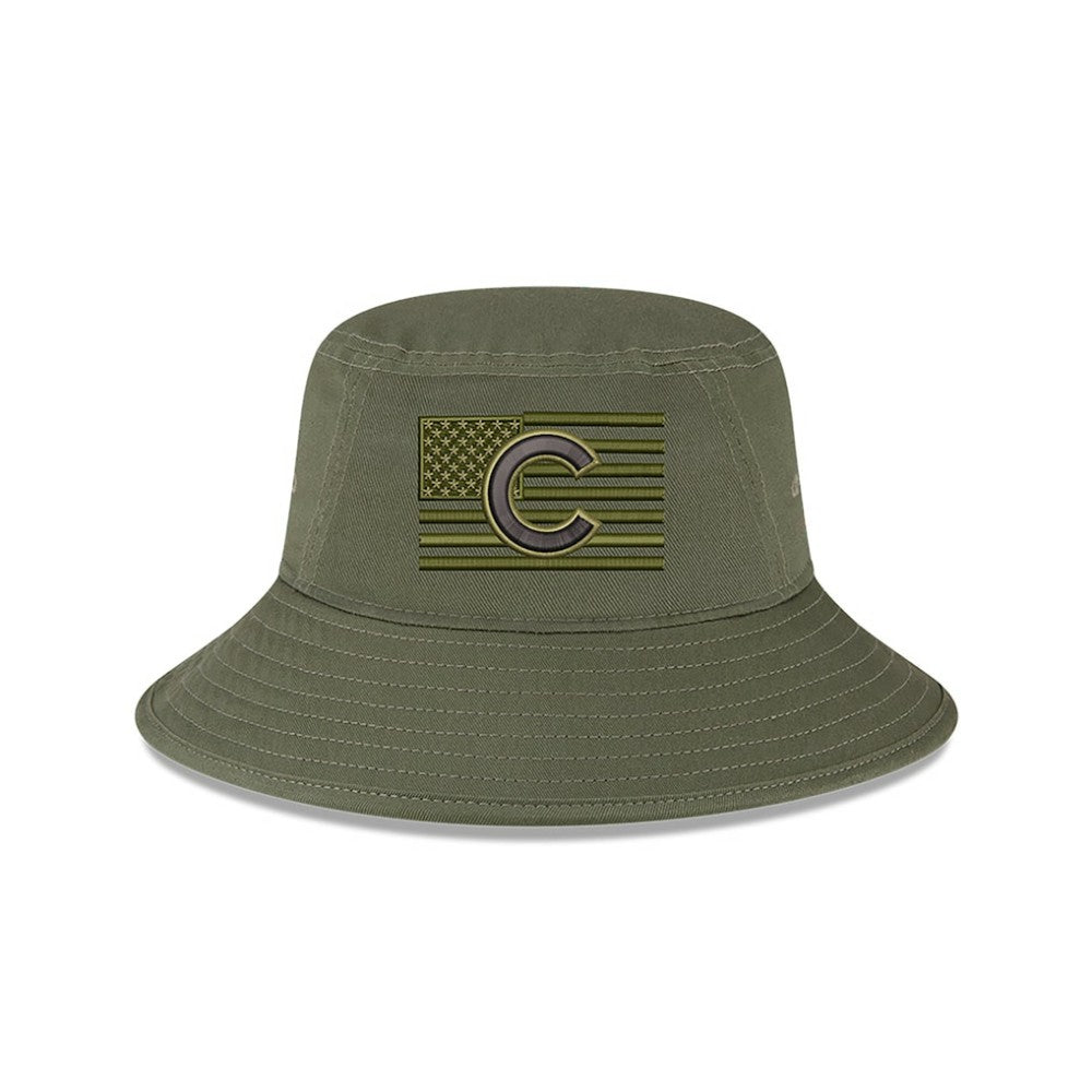 MLB Chicago Cubs New Era 2023 Armed Forces Day Bucket Hat