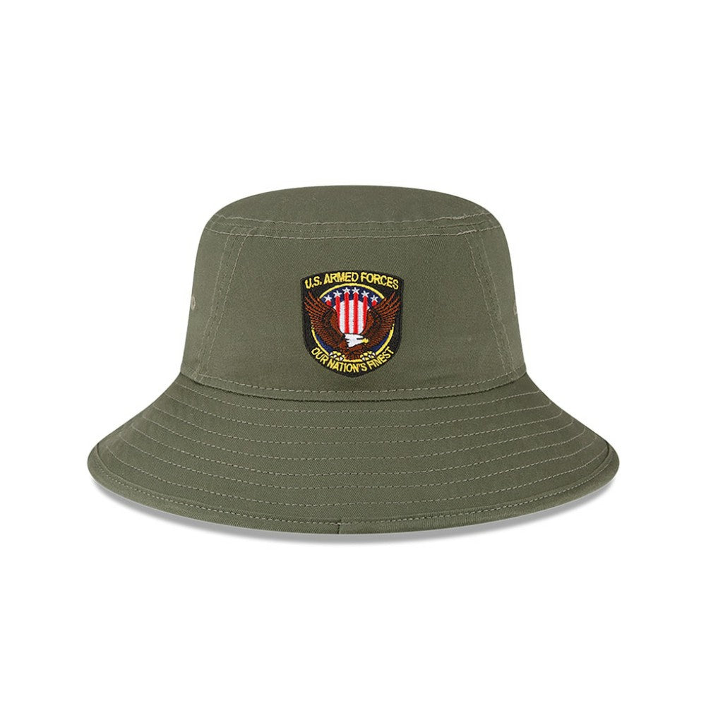 MLB Athletics New Era 2023 Armed Forces Day Bucket Hat