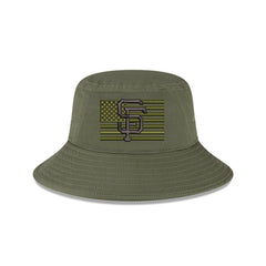 MLB San Francisco Giants New Era 2023 Armed Forces Day Bucket Hat