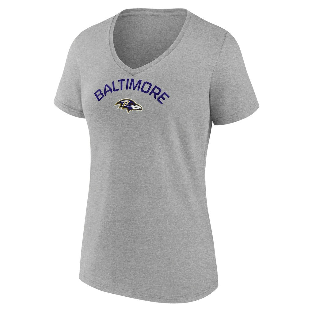 Women's Team Arc V-Neck T-Shirt - Baltimore Ravens