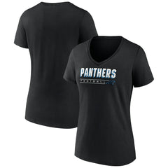 Women's Primary Play V-Neck T-Shirt - Carolina Panthers