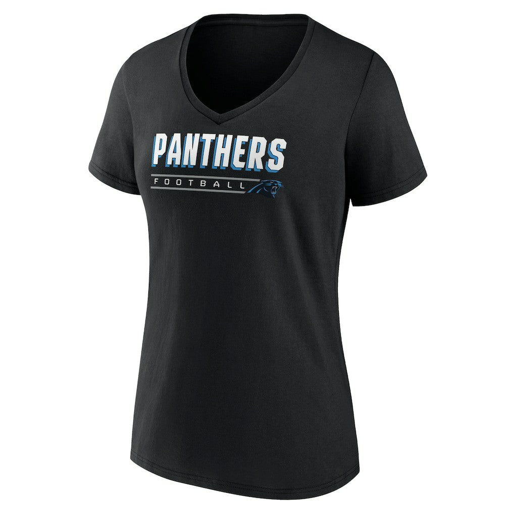 Women's Primary Play V-Neck T-Shirt - Carolina Panthers