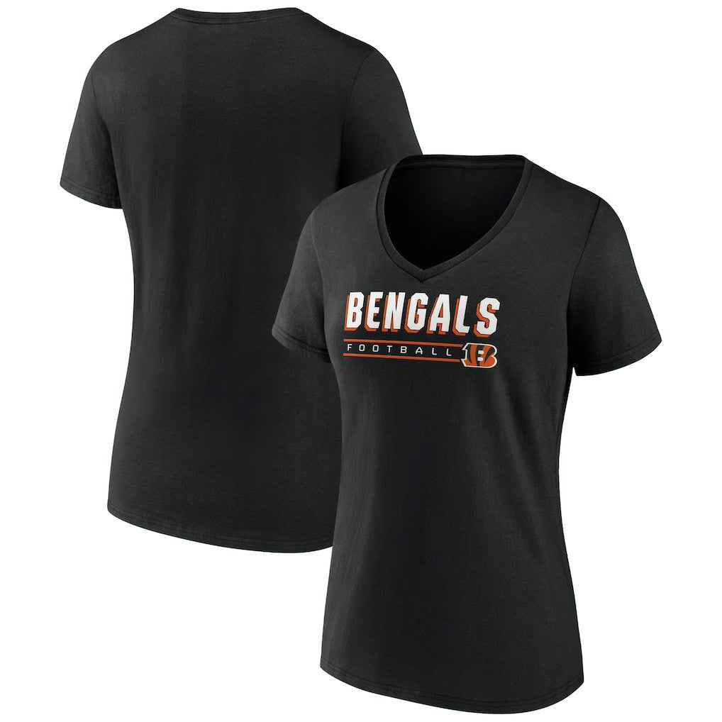 Women's Primary Play V-Neck T-Shirt - Cincinnati Bengals