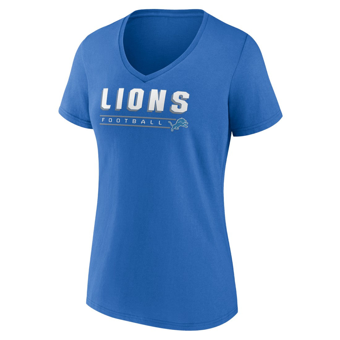 Women's Primary Play V-Neck T-Shirt - Detroit Lions