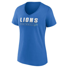 Women's Primary Play V-Neck T-Shirt - Detroit Lions