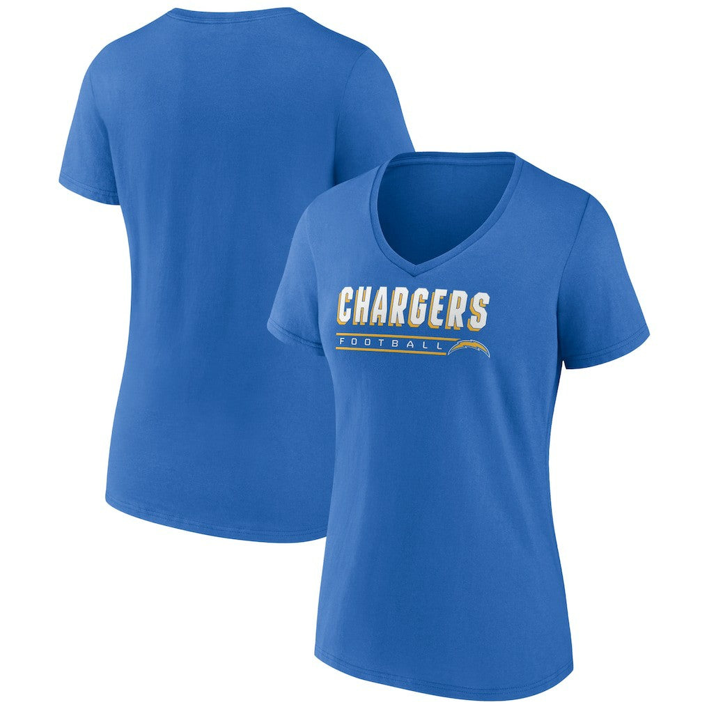 Women's Primary Play V-Neck T-Shirt - Los Angeles Chargers