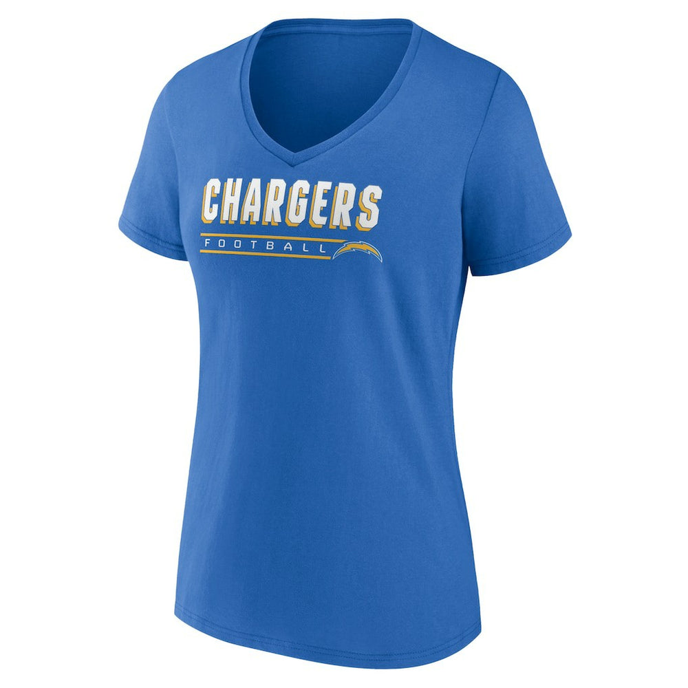 Women's Primary Play V-Neck T-Shirt - Los Angeles Chargers