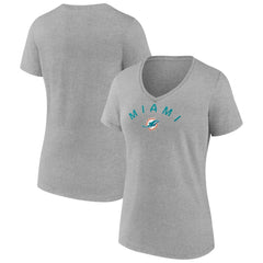 Women's Team Arc V-Neck T-Shirt - Miami Dolphins