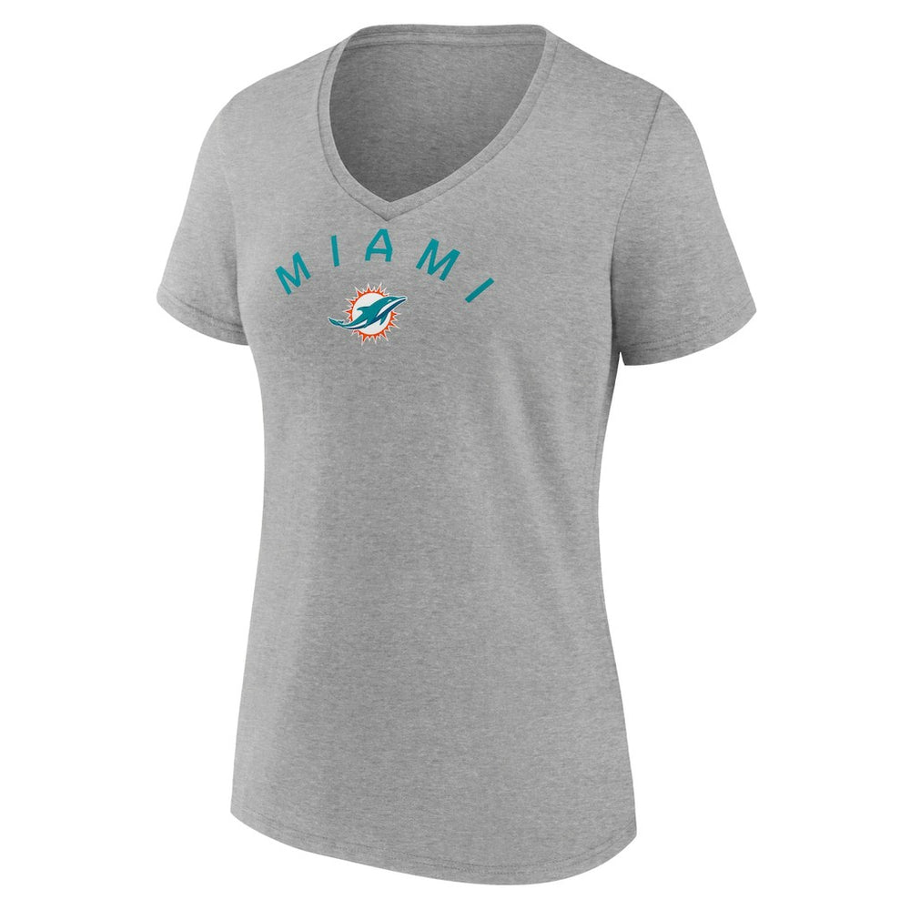 Women's Team Arc V-Neck T-Shirt - Miami Dolphins