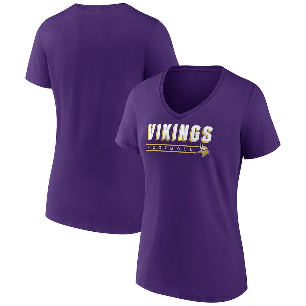 Women's Primary Play V-Neck T-Shirt - Minnesota Vikings