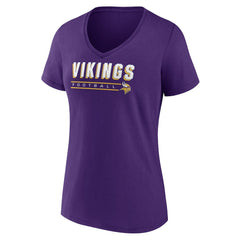 Women's Primary Play V-Neck T-Shirt - Minnesota Vikings